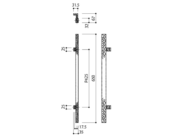 H-157 系列　鍛鐵大門把手 2